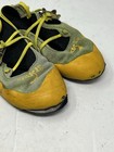 La Sportiva Stickit Kids Size 2-3 Rock Climbing Shoe Yellow Green