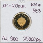 1968 Hungary Semmelweis Ignac 50 Forint Proof Gold Coin- 4 20 Grams    900 
