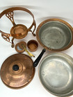 Japan Copper Chafing Serving Dish 5 Piece 11  X 9 75  Vtg Mcm Excellent