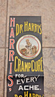 Antique 42  Long 1800s Harris Cramp Cure Broadside Quack Medicine Cholera-morbus