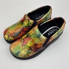 Klogs Women   s Naples Abstract Multicolor Patent Slip Resistant Clogs Sz 6m