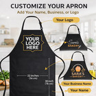 Custom Apron Personalized Chef Apron Bulk Restaurant Kitchen Cooking Aprons