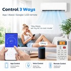 Homcom 12000 Btu Mini Split Air Conditioner  22 Seer2 Wifi Enabled Ac Unit