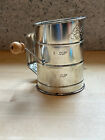 Vtg Good Cook Flour Sifter  Silver With Wooden Handle