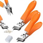 Wide Jaw Opening Anti-splash Slanted Nail Clipper  Curved Nail Clipper 