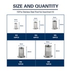 150pcs Rivet Nuts Stainless Steel Rivnut Insert Nutsert Threaded M3 M4 M5 M6 M8