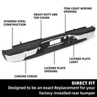 Complete Chrome Rear Bumper For 1999-2007 Chevy Silverado Gmc Sierra 1500 2500
