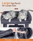 Cat Tree For Large Cats  23 6  Tower With Big Perch  Scratching Post   Condo