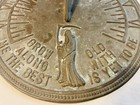 Vtg Brass Sundial Garden Grow Old Grim Reaper Keeps Time With The Sun 11 1 2   