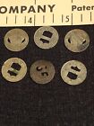 Vintage Tokens Lot Of 6 Los Angeles Metropolitan Transit Collectors Old   Sm
