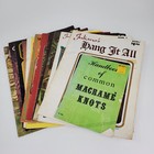 Macrame Books Patterns Instructions Plant Wall Hangers Lot 13 Vintage 1970s-80s