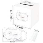 Card Box Wedding Card Boxes For Reception White Gift Card Box Holder Money Bo   