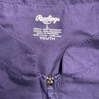 Rawlings Youth Large 1 4 Zip Short Sleeve Training Pullover Jacket Navy