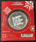 2019 1 Oz  999 Silver Coca-cola Holiday Santa Drinking Coke Serialized In Assay 