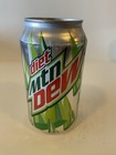 12 Oz  Diet Mtn Dew Soda Can Empty Bottom Opened