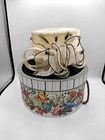 Women Beige Fascinator Kentucky Derby Hat Wide Brim Church Tea Party Hat