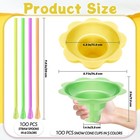 200 Pcs Colorful Snow Cone Cups With Spoon Large 