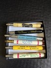 Vintage Lot Of 6 Advertising Bullet Pencils
