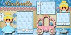 Cinderella Princess    2 Premade Scrapbook Pages Paper Layout Cherry 0177