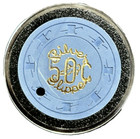 Casino Chip  Silver Slipper 50 Cents   Error Chip   Casino Legends Hall Of Fame