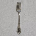 Vintage Wallace Rose Point Sterling Silver Fork 7    44g No Monogram