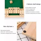 New 4-player Shut The Box Dice Game Wooden Family Party Porch Pub Bar Board Game