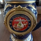 Usmc Values Heirloom Porcelain Stein Bradford Exchange 11 1 2in Tall