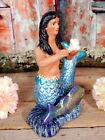 La Sirena The Mermaid Shell Sea Life Beach Clay Figure Handmade Mexican Folk Art