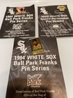 Lot Of 3 Different Vintage Chicago White Sox Pins - 1993   94 Hot Dog Brands