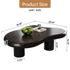 Black Cloud Coffee Table For Living Room cartoon Irregular Indoor Tea Table