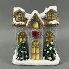 Yankee Candle Christmas Wonderland House W Trees Votive Tea Light Holder New
