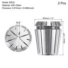 Er32 Spring Collet 1 8  Chuck For Cnc Engraving Machine Lathe Milling Tool 2pcs