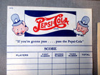 1940 s-pepsi Cola Soda Double Dot-bottle Print Advertising- Sign-nos-rare Lot