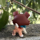 1pcs Mini Pet Shop Lps Figure Toy Collie 1542 Red white Body Kid Cute Gift Rare