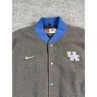 Vintage Nike Kentucky Wildcats Varsity Jacket Mens Large Gray Spell Out Logo