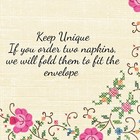 Decoupage Paper Napkin Lilac Floral Flowers - Two Single Luncheon Napkins