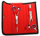 6 5  Professional Hair Cutting Razor Edge Scissors   Thinning Scissors In Case