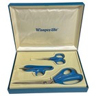 Vintage Wiss Wissper-lite Sewing Scissors Set 3365 1570 Usa Made Original Box