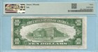  10 National Currency 1929-t1 Ch 5398 1st Nb  Rossville  Il Pmg 30