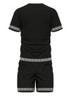 Men 2-piece Set Summer Outfit Short Sleeve Sweatshirt T Shirts And Shorts Suits