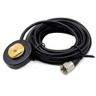 Nmo Magnet Antenna Mount Base Pl-259 Plug With 5m Rg-58 Cable For Mobile Radio