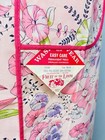 Vintage Full Apron Size 36 -40 Large Pink Floral 50s 60s Classic Cottage Fotl