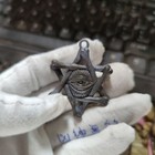 Brass Bronze Hand-carved The Eye Of God Pendant Statue Figurine Ornaments Hui001