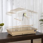 Prevue Pet Products Barn Style Bird Cage - Brown   White