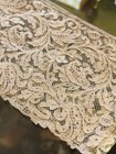 Estate Antique Lace Some French Fancy Ecru Vintage Scrumdelicious  2pc 113   