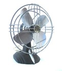 Antique Small Deco Atomic Streamlined Retro Electric Fan  A  Cond  Works Great 