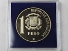 1988 Dominican 1 Peso Silver Proof Coin