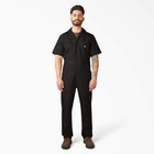 Dickies Men s Short Sleeve Coveralls In Black - Size Xlsh xgc tgc
