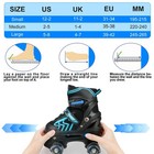 Adjustable Toddler Kids Roller Skates With Light Up Wheels For Boys Girls Beg   