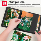 5x7 Photo Album Holds 64 Photos Mini Picture Book W  Elastic Band Black Pages